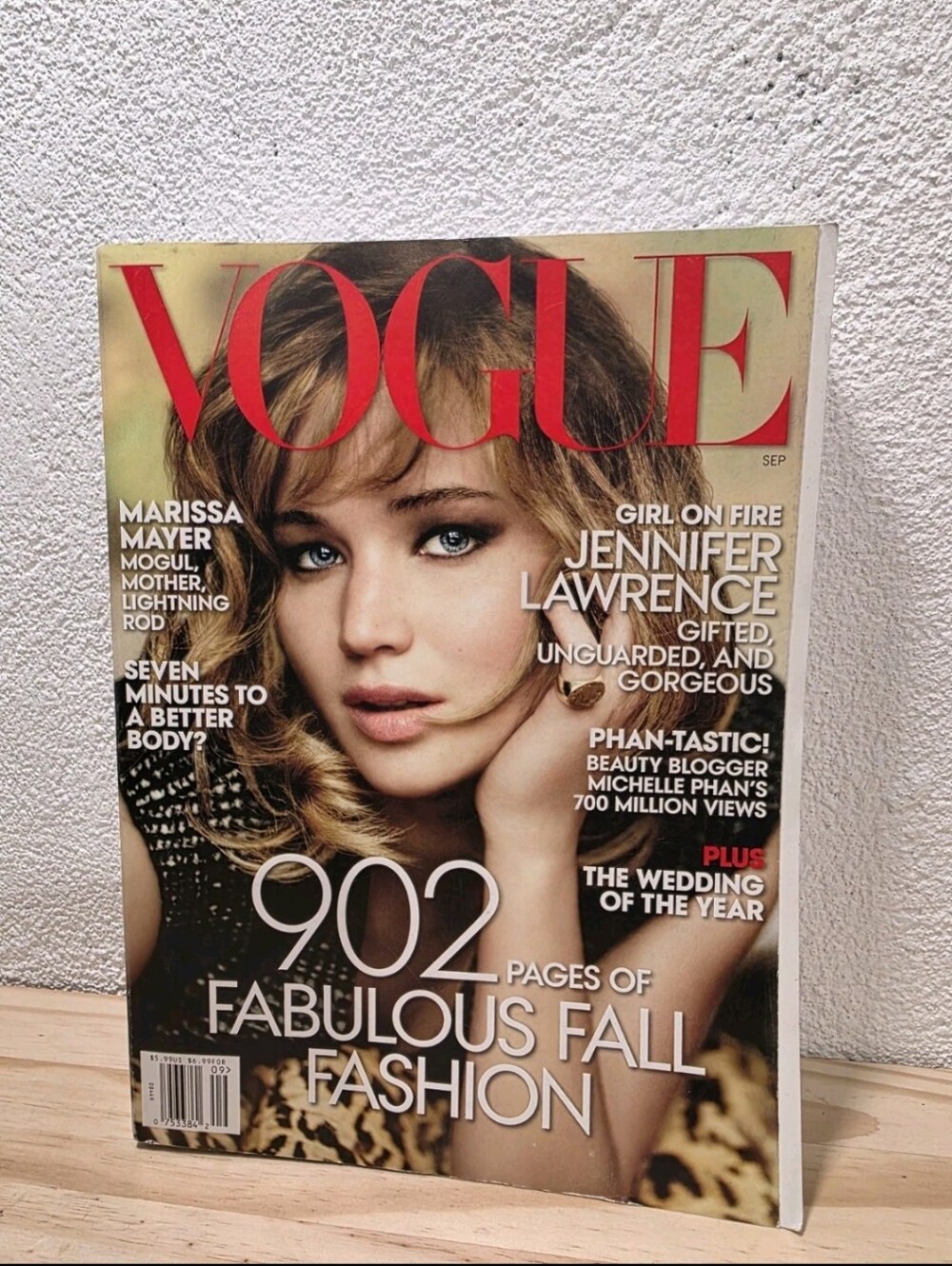 Vogue September 2013 Jennifer Lawrence Cover Fall Fashion 902 Pages Marissa Maye